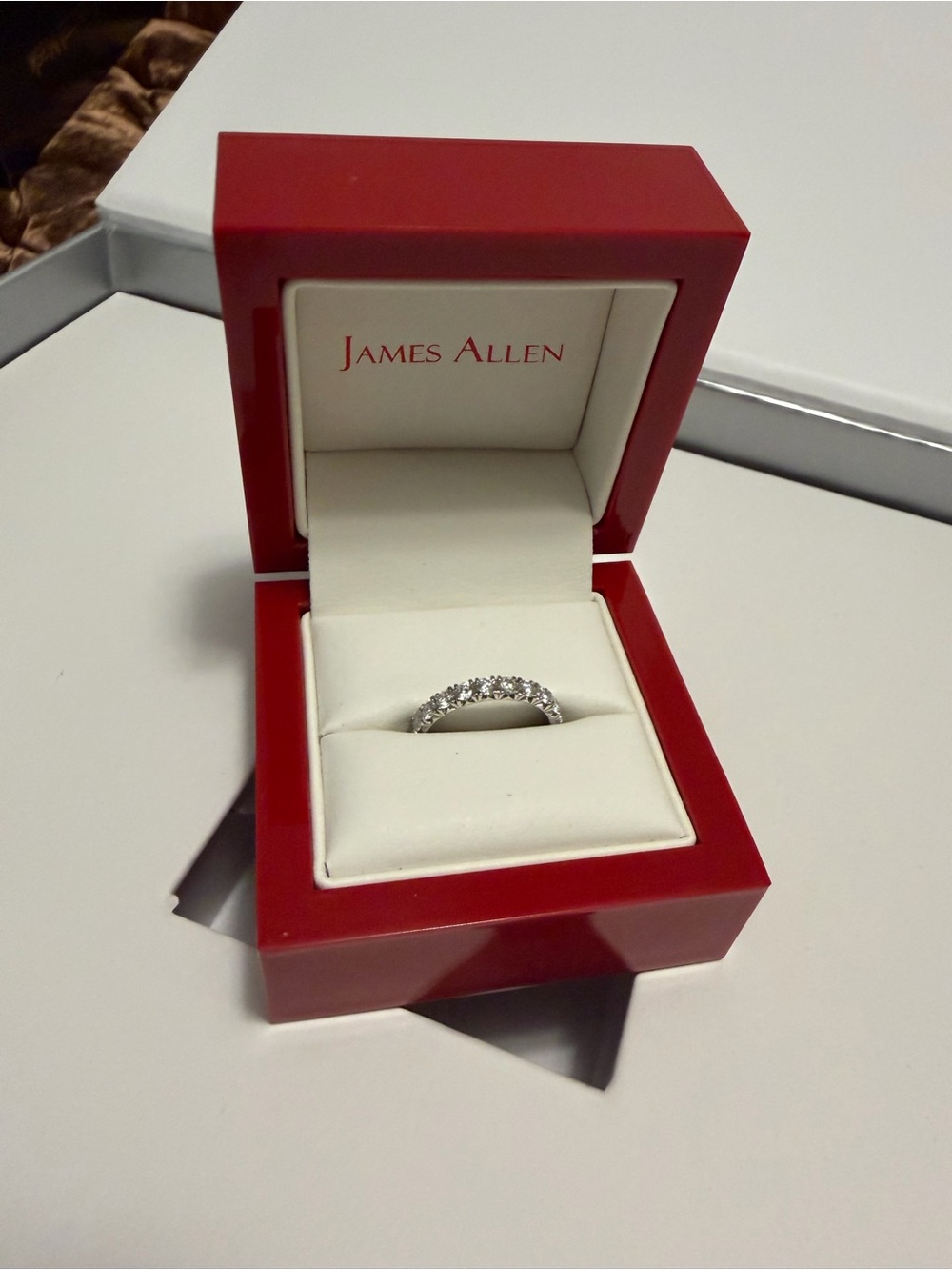 James Allen White Diamond Eternity Ring